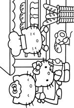 coloring page Hello Kitty