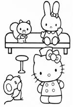 coloring page Hello Kitty