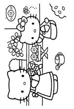 coloring page Hello Kitty