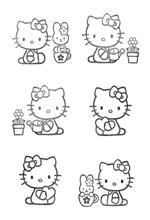 coloring page Hello Kitty