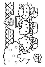 coloring page Hello Kitty