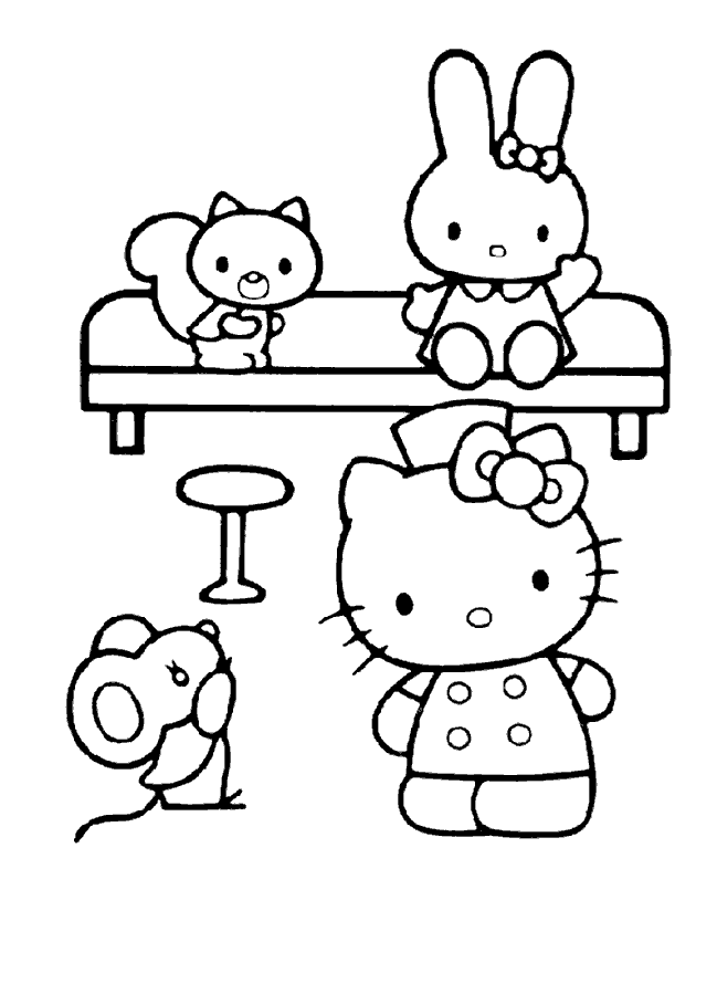 Kids-n-fun.com | 54 coloring pages of Hello Kitty