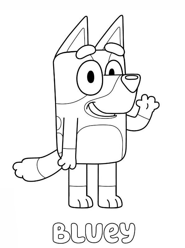Coloring page Bluey Bluey 2