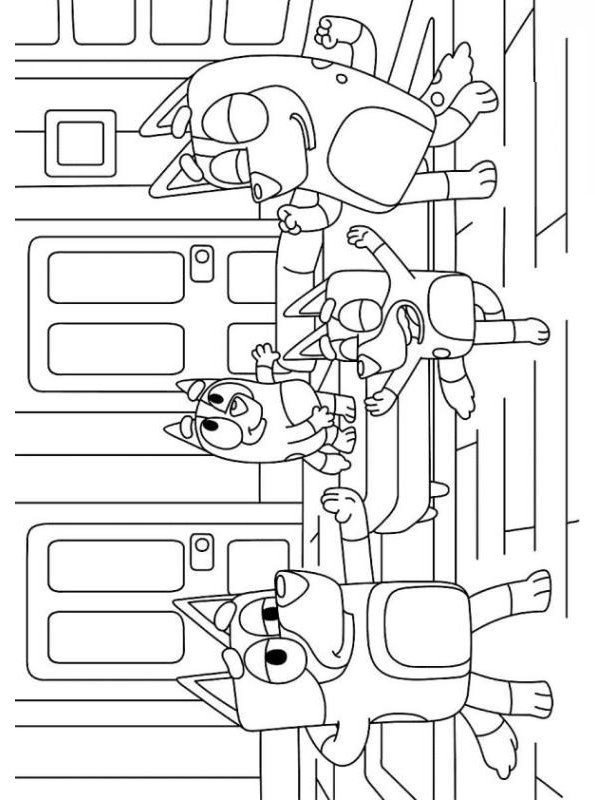 Kids-n-fun.com | Coloring page Bluey Bluey