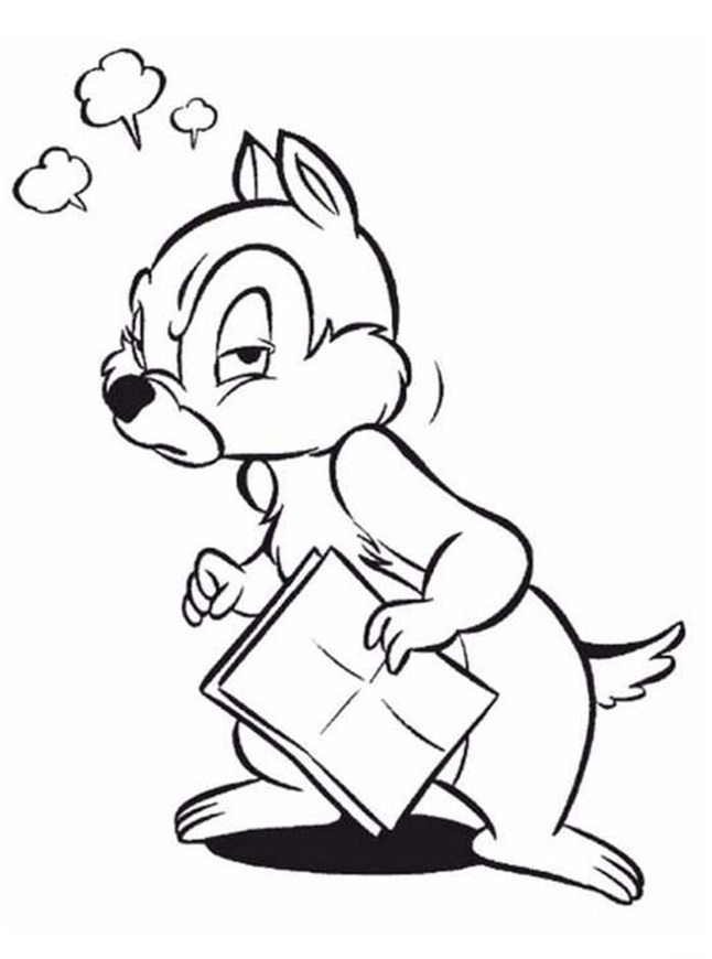 baby chip n dale coloring pages - photo #19