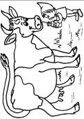 Kids-n-fun | 19 coloring pages of Cows