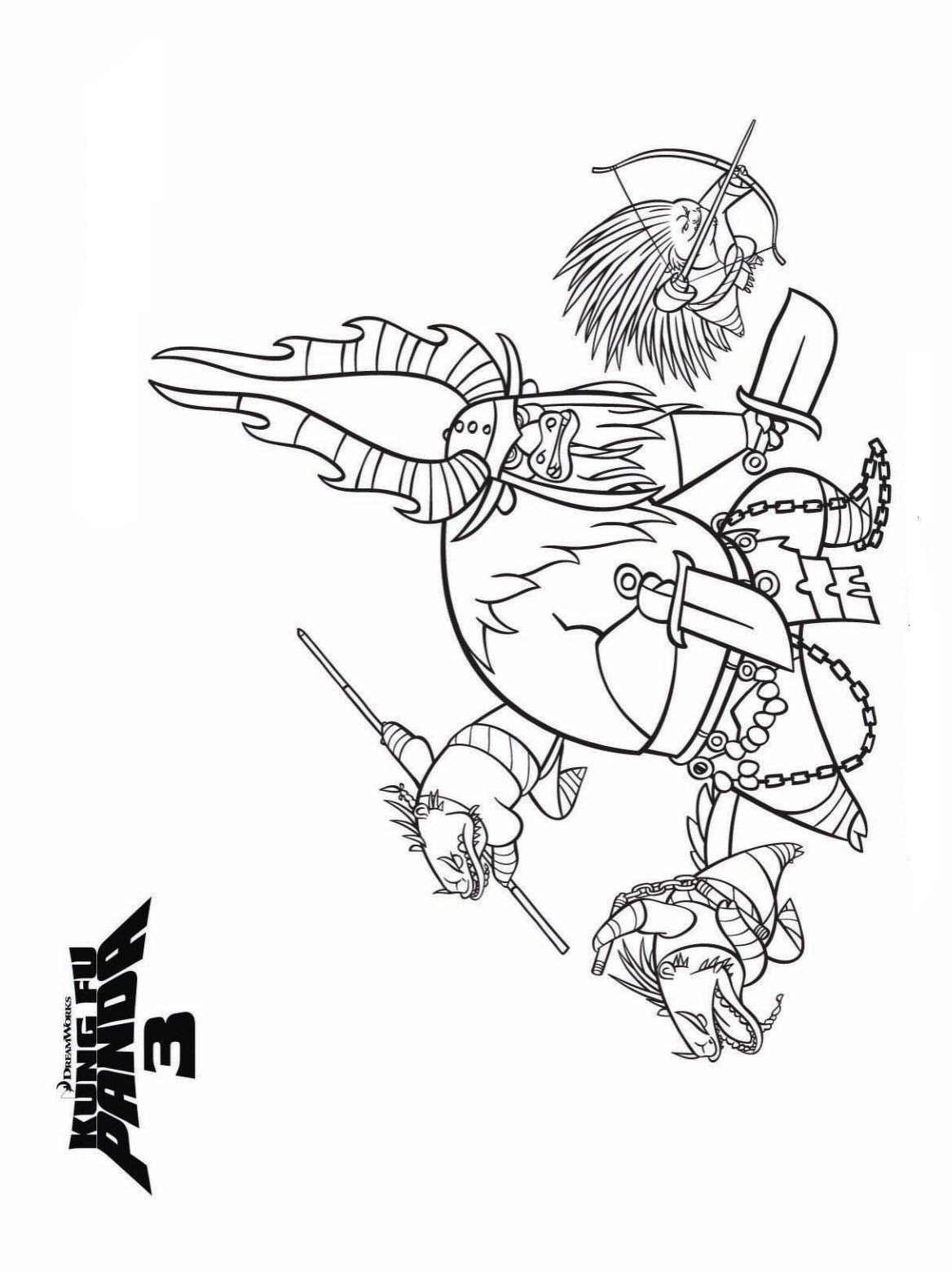 Kung Fu Panda 3 Coloring Pages Kids-n-fun.com | 7 coloring pages of Kung Fu Panda 3
