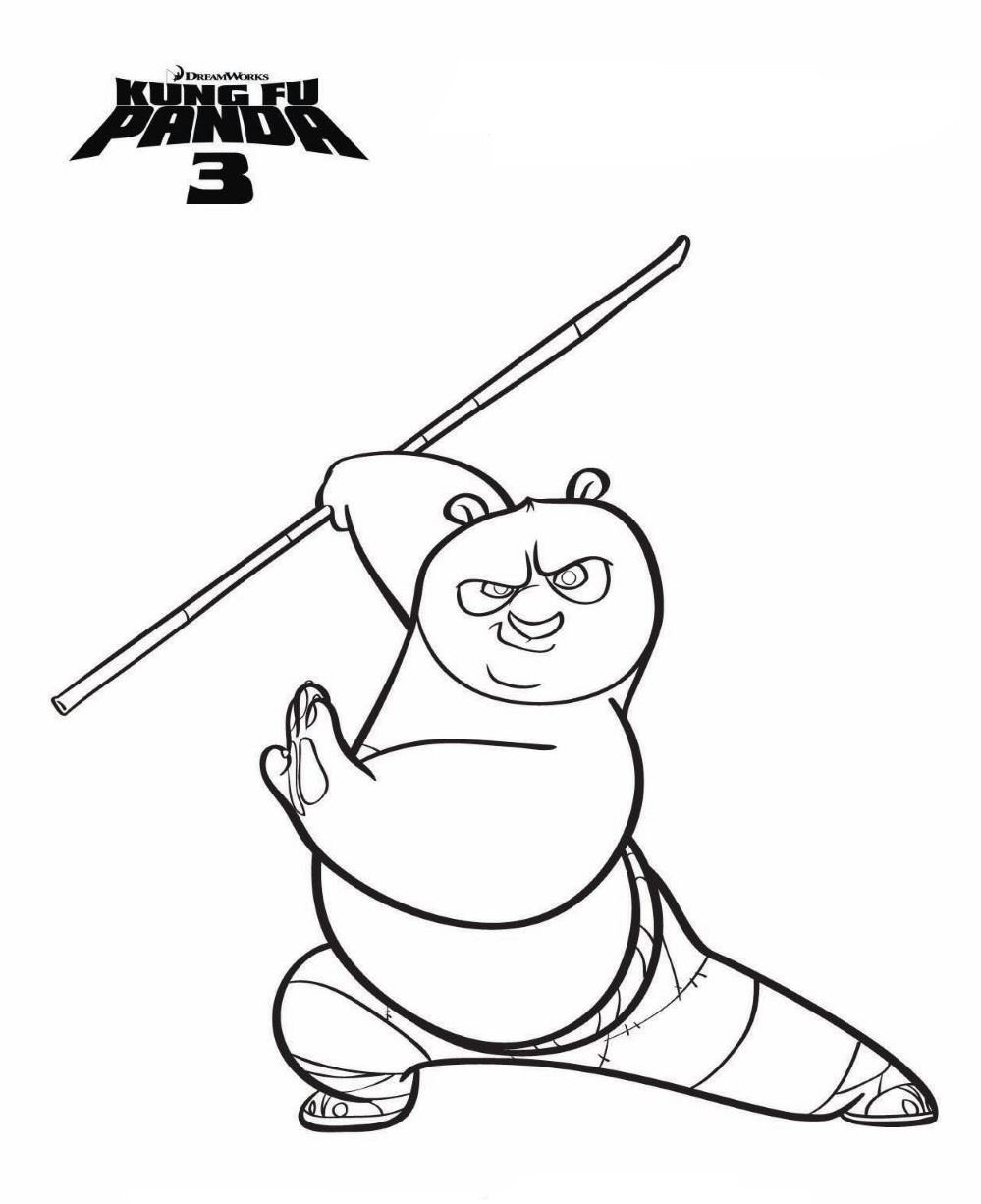 Coloring page - Kung Fu Panda