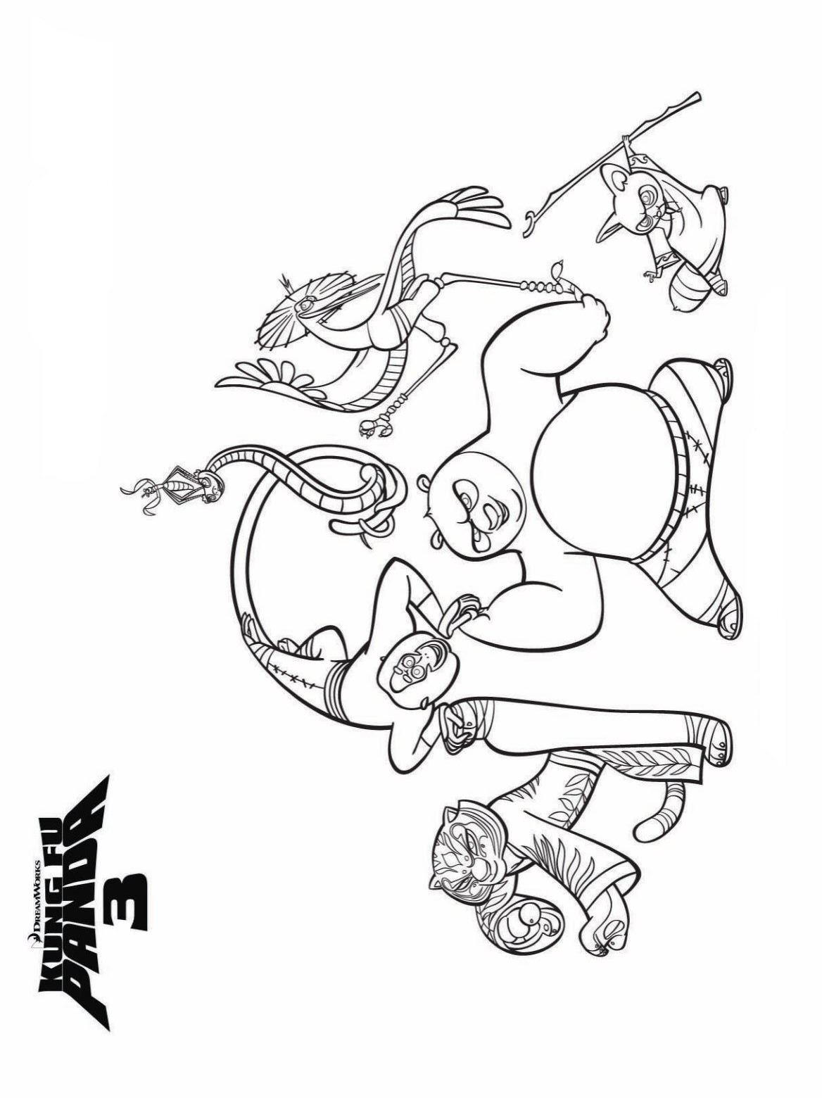 Kids-n-fun.com | 7 coloring pages of Kung Fu Panda 3