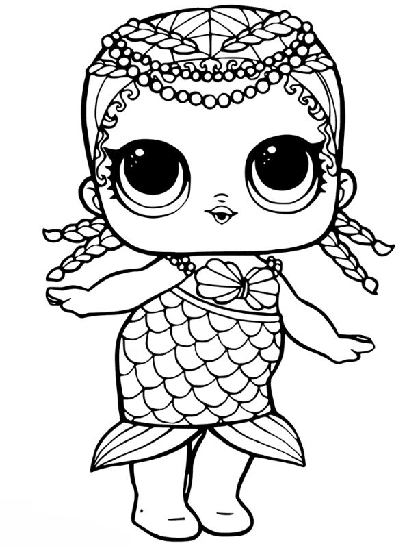 Printable LOL Doll Coloring Pages PDF - Coloringfolder.com  Unicorn  coloring pages, Mermaid coloring pages, Coloring pages