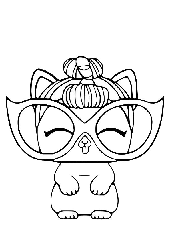 Coloring page L.O.L. Surprise Pets Cute LOL Pets