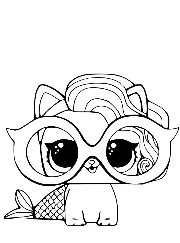 Coloring page L.O.L. Surprise Pets LOL Pets