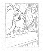 coloring page Lady and the Tramp