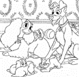 coloring page Lady and the Tramp