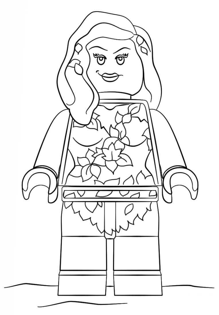 frihed Ultimate Grøn baggrund Kids-n-fun.com | Coloring page Lego Batman Movie poisin ivy