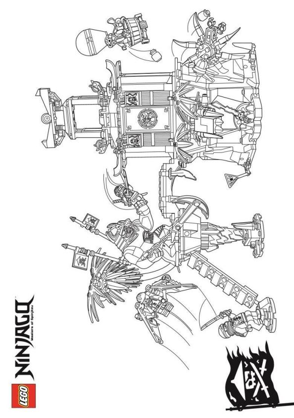 Kids-n-fun.com | 42 coloring pages of Lego Ninjago