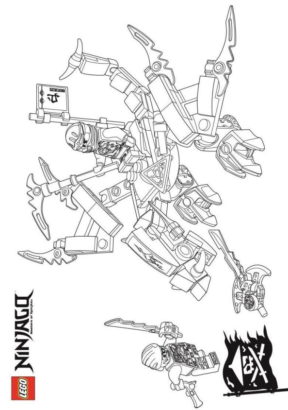 Kids-n-fun.com | 42 coloring pages of Lego Ninjago