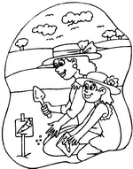 coloring page Spring