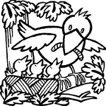 coloring page Spring