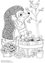 coloring page Spring