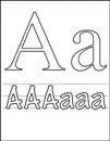 coloring page Letters