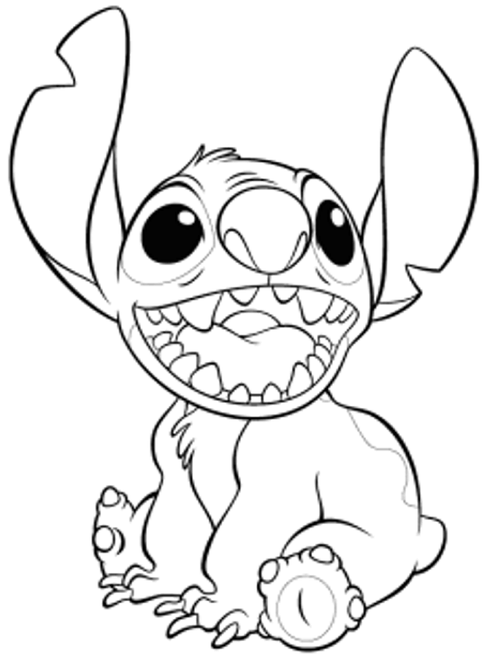 Kids n fun.com   16 coloring pages of Lilo and Stitch