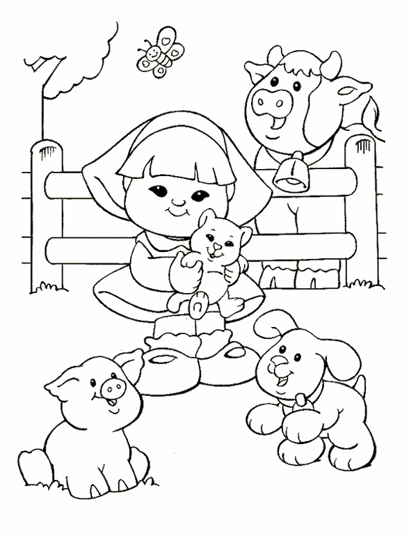 Kids-n-fun.com | 26 coloring pages of Little People