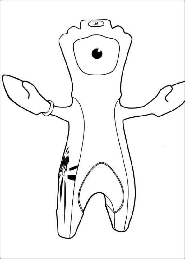 london 2012 mascot coloring pages