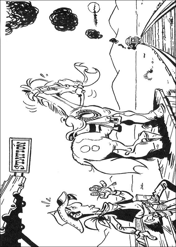 Kids-n-fun.com | 64 coloring pages of Lucky Luke