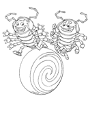 coloring page Luizen leven