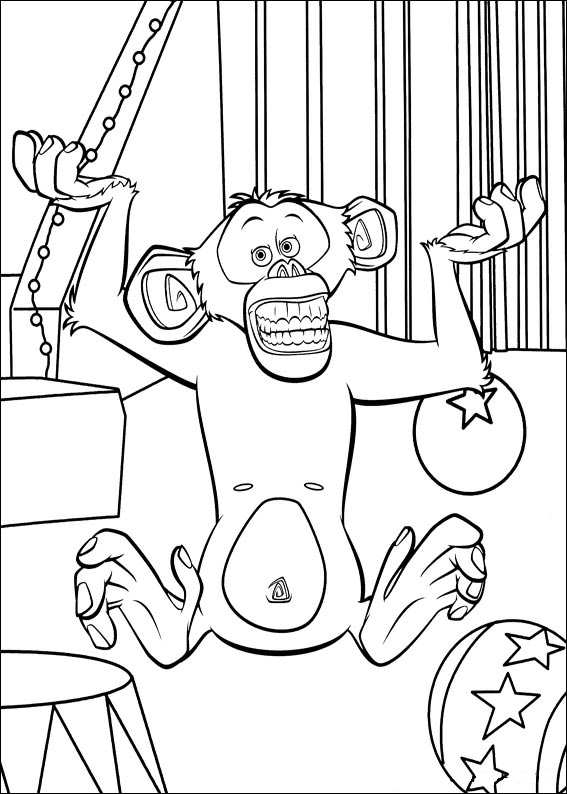 madagascar 3 circus coloring pages - photo #22