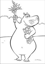 coloring page Madagascar