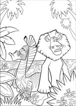 coloring page Madagascar