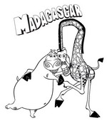 coloring page Madagascar