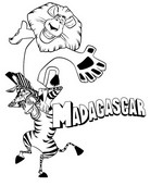 coloring page Madagascar
