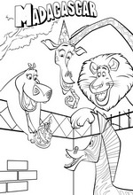 coloring page Madagascar