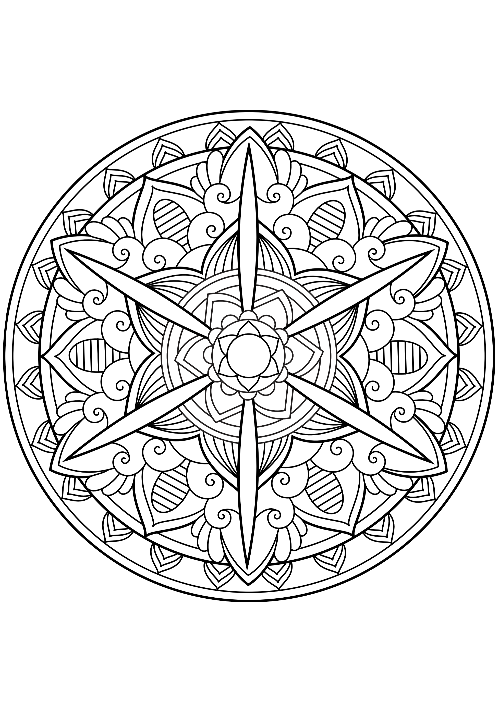 Kids-n-fun.com | Coloring page Magic Mandalas Magic Mandalas