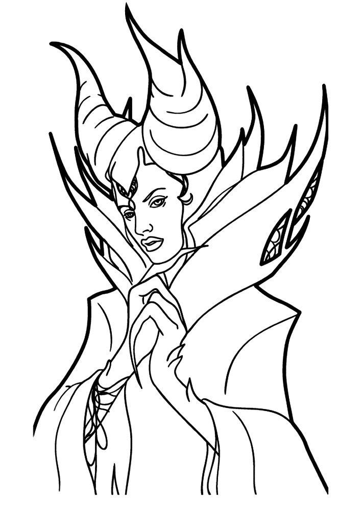 maleficent coloring pages - photo #4