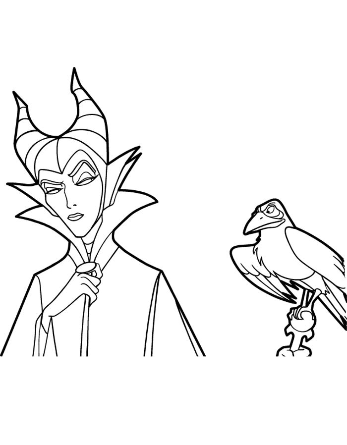 maleficent coloring pages - photo #15