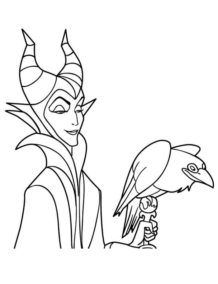 maleficent coloring pages - photo #3