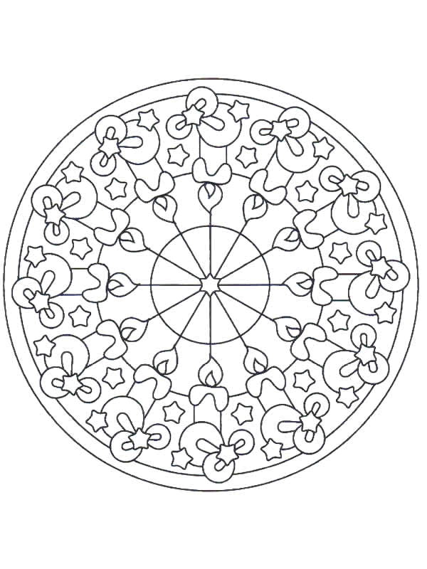 mandalas christmas coloring pages - photo #22