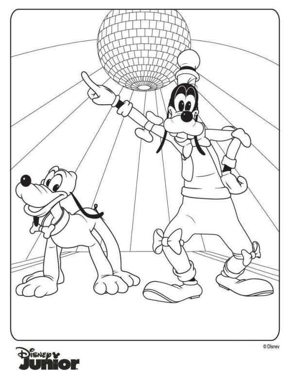 Kids N Fun Com Coloring Page Mickey Mouse Clubhouse Goofy And Pluto
