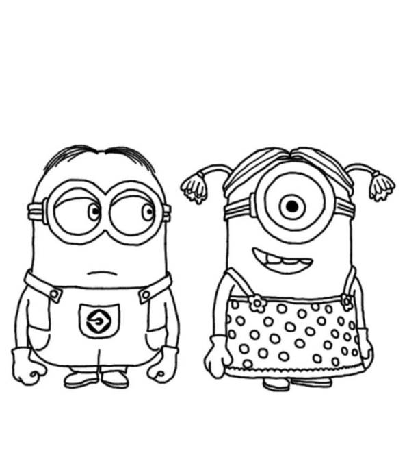 Desenhos dos Minions para Colorir e Imprimir