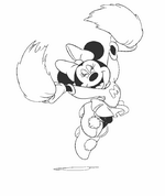 coloring page Minnie Mouse