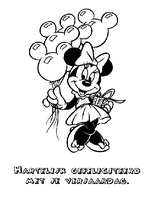 coloring page Minnie Mouse