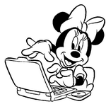 coloring page Minnie Mouse