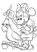 coloring page Minnie Mouse