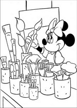 coloring page Minnie Mouse