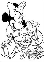 coloring page Minnie Mouse