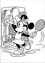 coloring page Minnie Mouse